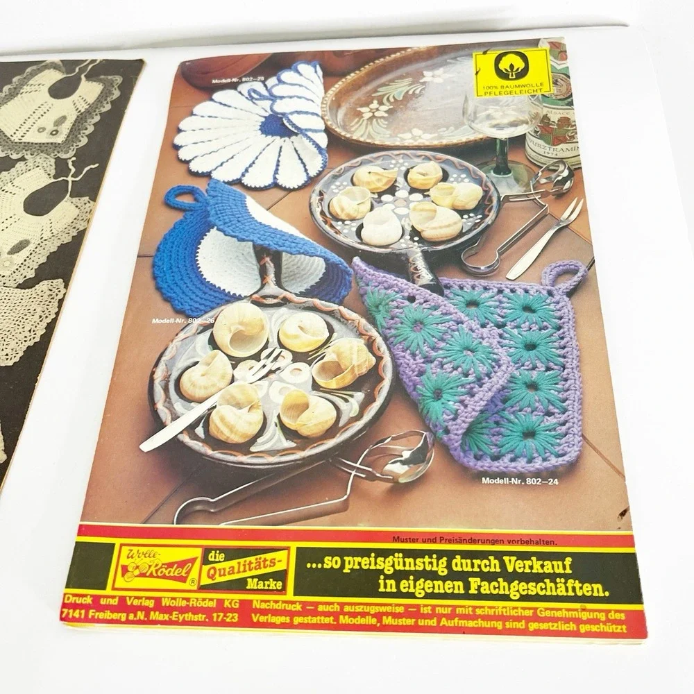 Lot Of 3 German Language Knitting Magazines Instructions Pamphlets Macrame Wool
